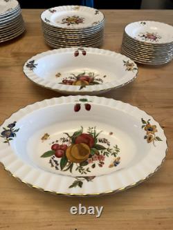 Delecta 12 piece China Set Circa 1800 Made in England Gold Rimmed Hand Painted