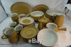 Denby China Ode Pattern Set 33 Pc Langley England Plates Bowls Stoneware