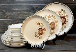 Denby England Serenade Dinner Salad & Bread Plates Stoneware China Set Of 13