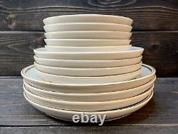 Denby England Serenade Dinner Salad & Bread Plates Stoneware China Set Of 13