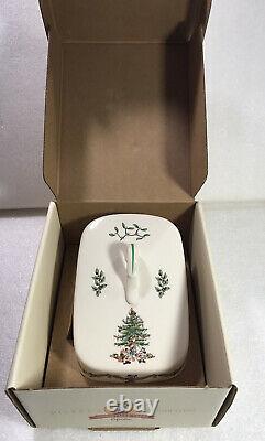 Disney Spode Christmas Tree 7 Cheese Wedge Set Porcelain China 2003 England