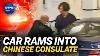 Driver Crashes Into Chinese Consulate Dies After Being Shot By San Francisco Police