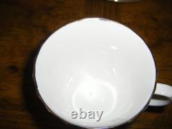 Duchess Gold Trim, Shamrock, Footed Cup & Saucer, Fine Bone China England, 8 set