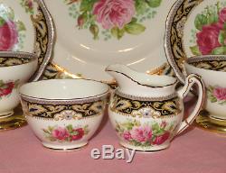 EB Foley Florence Teacups and Saucers Bone China England 12 pieces Tea set