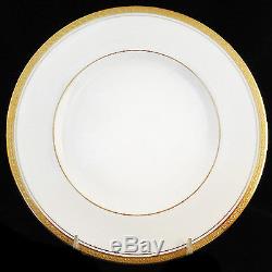 ELITE GOLD Coalport 4 Piece Place Set NEW NEVER USED made in England bone china