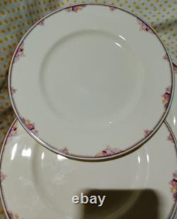 ENGLAND Vintage Lyndhurst Minton plates fine bone China made 1986 set of 8