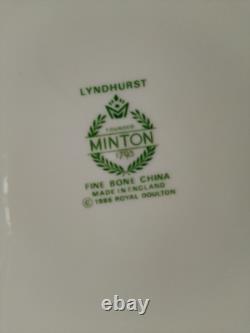 ENGLAND Vintage Lyndhurst Minton plates fine bone China made 1986 set of 8