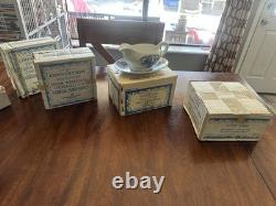 ENOCH WEDGWOOD COUNTRYSIDE BLUE BONE CHINA DINNER SET MADE IN ENGLAND 76Pc