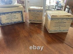 ENOCH WEDGWOOD COUNTRYSIDE BLUE BONE CHINA DINNER SET MADE IN ENGLAND 76Pc