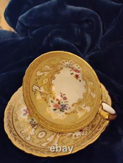 EST 1774 CAULDON CHINA ENGLAND Tea cup and Saucer T3246