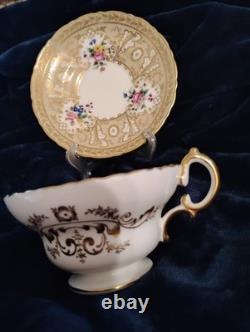 EST 1774 CAULDON CHINA ENGLAND Tea cup and Saucer T3246