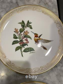 Edward Marshal Boehm Studio Hamilton Collection Hummingbird Plates Set of 8