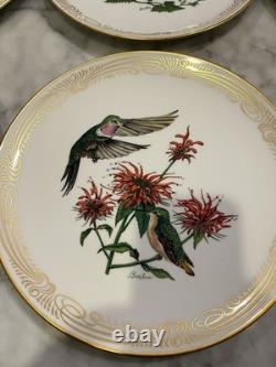 Edward Marshal Boehm Studio Hamilton Collection Hummingbird Plates Set of 8