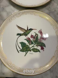 Edward Marshal Boehm Studio Hamilton Collection Hummingbird Plates Set of 8