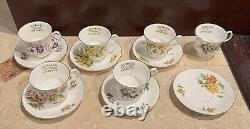Elizabethan Staffordshire Bone China England Flowers Cup & Saucer Set