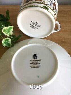England Wedgwood Hunting Scene Tea Coffee Cup & Saucer Set Bone China Mint