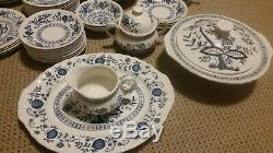 Enoch wedgwood blue heritage vintage 64 pc. China set made in England