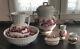 Excellent Complete 6 Pc Stone China Toiletry Commode Chamber Pot Set