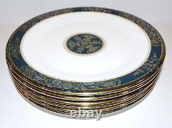 Exquisite Set Of 6 Royal Doulton Bone China H5018 Carlyle 8 Salad Plates
