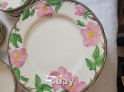 FRANCESCAN CHINA Dessert Rose Complete Set From ENGLAND. Excellent Condition