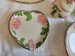 FRANCESCAN CHINA Dessert Rose Complete Set From ENGLAND. Excellent Condition