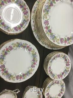 FULL SET DISHES FOR 8 Coal Port Maytime Bone China Made In ENGLAND