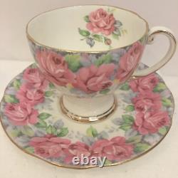 Fine Demitasse Coffee Tea Set For 6 Sharon Rose By Royal Standard England