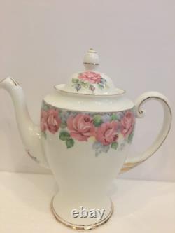 Fine Demitasse Coffee Tea Set For 6 Sharon Rose By Royal Standard England