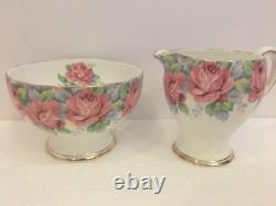Fine Demitasse Coffee Tea Set For 6 Sharon Rose By Royal Standard England