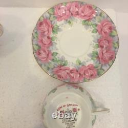 Fine Demitasse Coffee Tea Set For 6 Sharon Rose By Royal Standard England