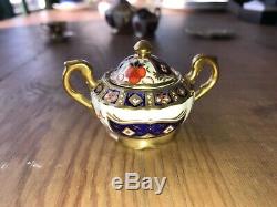 Fine Staffordshire Miniature Imari Tea Set -Bone China England Vintage Rare