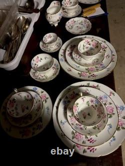 Foley Bone China Elaine V2577 Dinner Set Floral England Vintage
