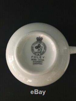 Foley Bone China Stoniers England CUNARD STEAMSHIP COMPANY Tea Set