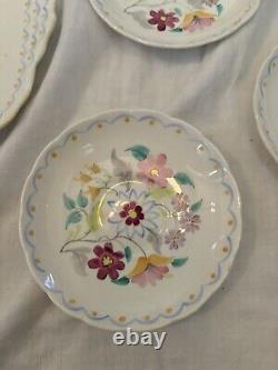 Foley China England 1930s setting for 6 cups, saucers, plates, cake, creamer