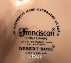 Franciscan Desert Rose Made in England FULL SET OF CHINA 122 PIECES