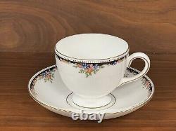 Full Set of (12) Wedgwood OSBORNE Bone China Cups & Saucers R4699 England