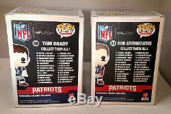 Funko Pop New England Patriots Tom Brady #05 & Rob Gronkowski #21 set of 2