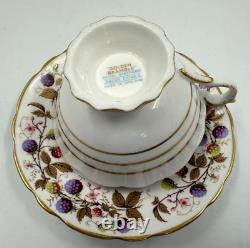 Golden Bramble Royal Stafford England Made Bone China Tea Cup 7 Piece Set