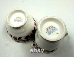 Golden Bramble Royal Stafford England Made Bone China Tea Cup 7 Piece Set