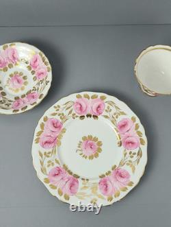 Grosvenor Bone China England Swansea Rose 5206 Three-Piece Set-Read