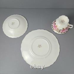 Grosvenor Bone China England Swansea Rose 5206 Three-Piece Set-Read