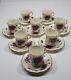 HAMMERSLEY Bone China England VICTORIAN VIOLETS Cups & Saucers SET OF 8