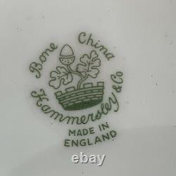 Hammersley Chrysanthemum Tea Set Gold Filigree Bone China England 7972