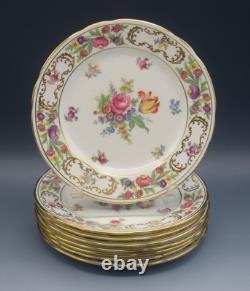 Hammersley England Bone China Dresden Sprays Set Of 8 Bread And Butter Plates 6