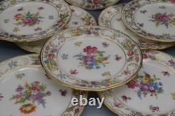 Hammersley England Bone China Dresden Sprays Set Of 8 Bread And Butter Plates 6