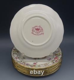 Hammersley England Bone China Dresden Sprays Set Of 8 Bread And Butter Plates 6