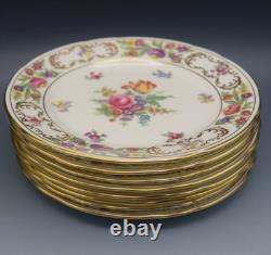 Hammersley England Bone China Dresden Sprays Set Of 8 Bread And Butter Plates 6