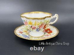 Hammersley Queen Anne Tea Cup Saucer Set Bone China England