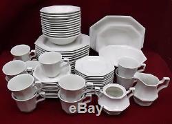 JOHNSON BROTHERS china HERITAGE WHITE Made in England 65-pc SET SERVICE for 12