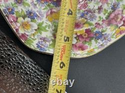James Kent, Du Barry Chintz Floral Cup & Saucer Bone China, England SET 7